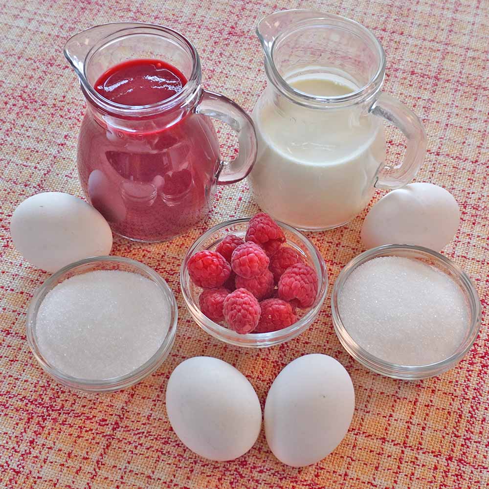 Zutaten Himbeerparfait Rezept Himbeerparfait Zutaten Rezept