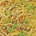 Gebratene Steinpilze mit Spaghetti