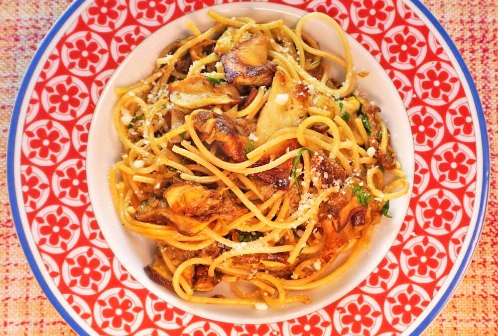 Gebratene Steinpilze mit Nudeln Rezept