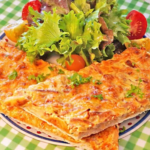 Rezept für Zwiebelkuchen proteinreich