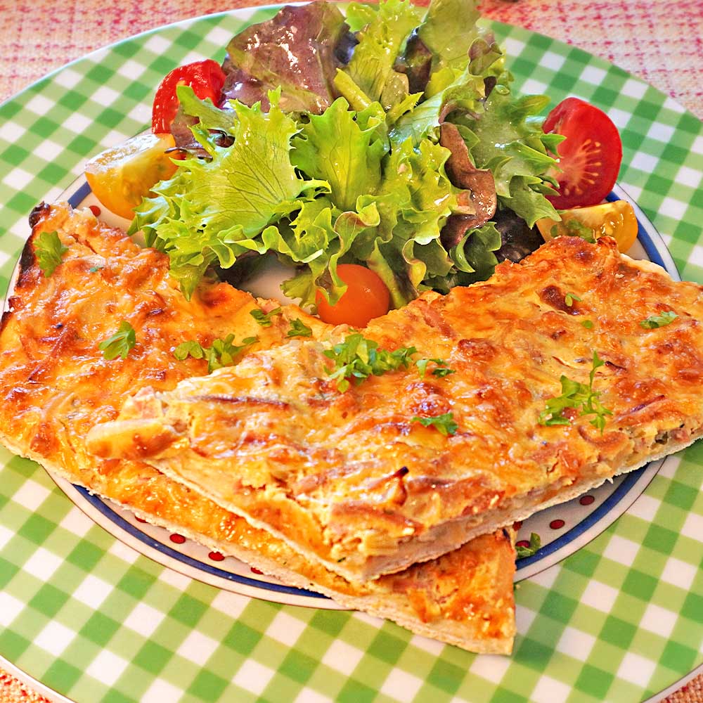 High Protein Zwiebelkuchen Rezept Blech Kalorienarm Kochen Mit Moki