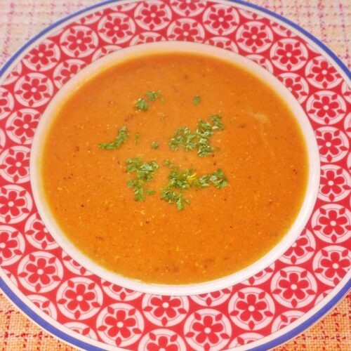 Rezept für Rote Linsen Suppe - einfach und vegan