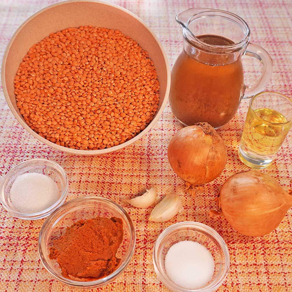 Rote Linsen Suppe Zutaten