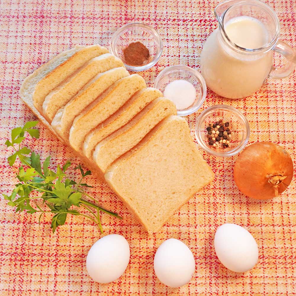 Zutaten Semmelknödel selber machen mit Pfifferlingen Rezept Semmelknödel Zutaten