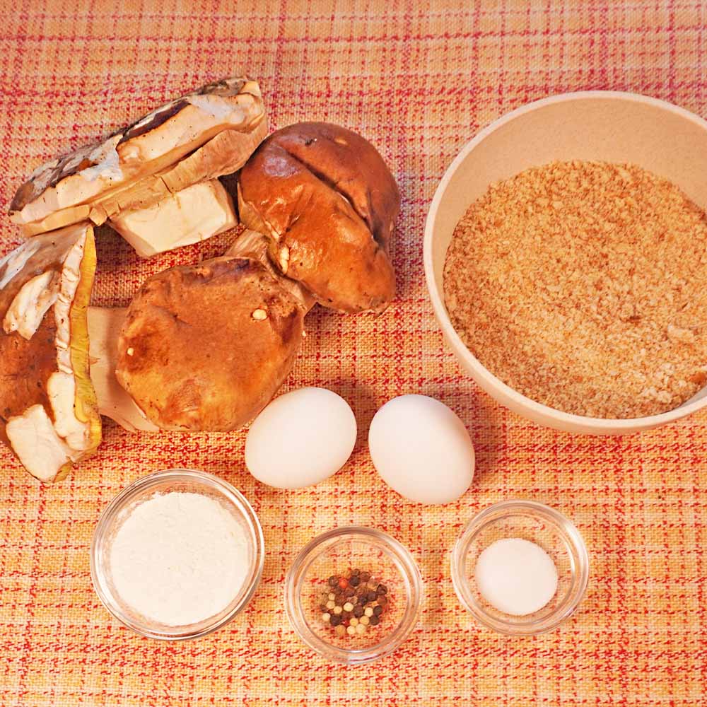 Zutaten Steinpilz-Schnitzel Rezept Steinpilzschnitzel Zutaten