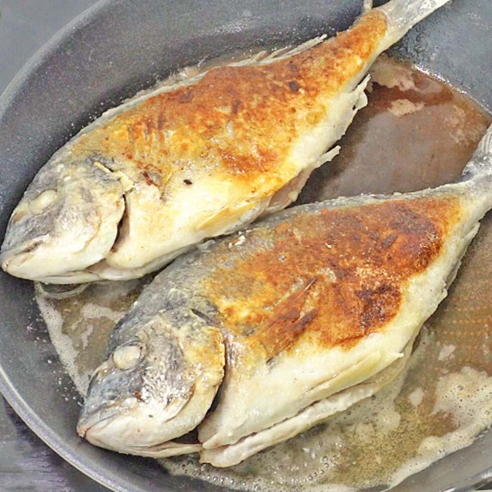 Ganze Dorade Rezept - in der Pfanne gebraten - Kochen mit Moki