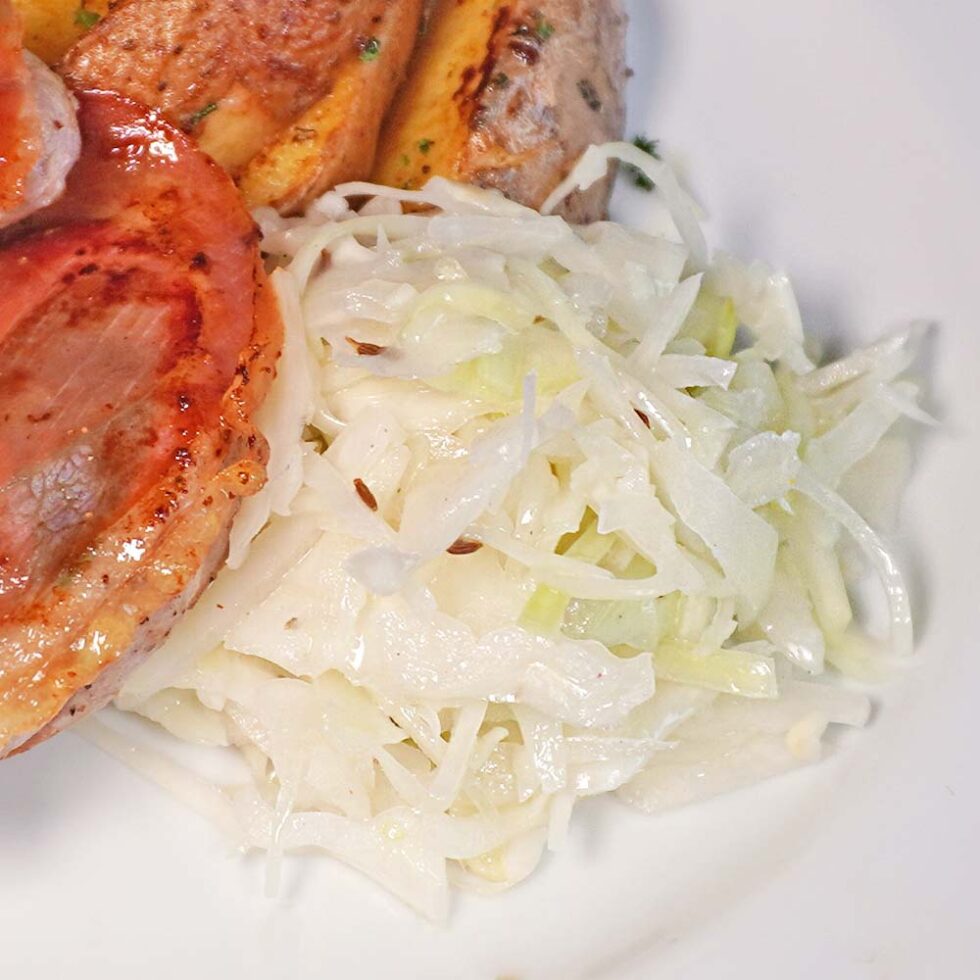 Krautsalat selber machen Rezept - wie beim Griechen - Kochen mit Moki