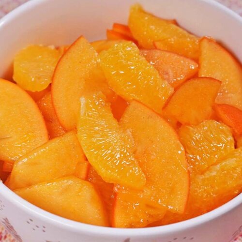 Kaki-Orangensalat