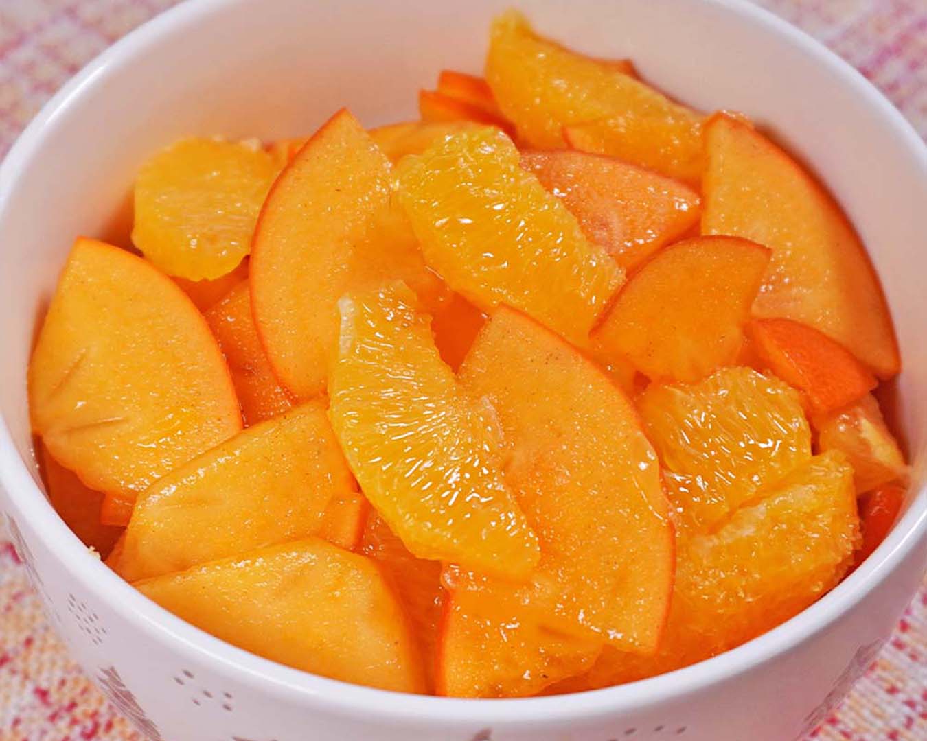 Kaki-Orangen-Salat - Obstsalat Rezept - Kochen mit Moki