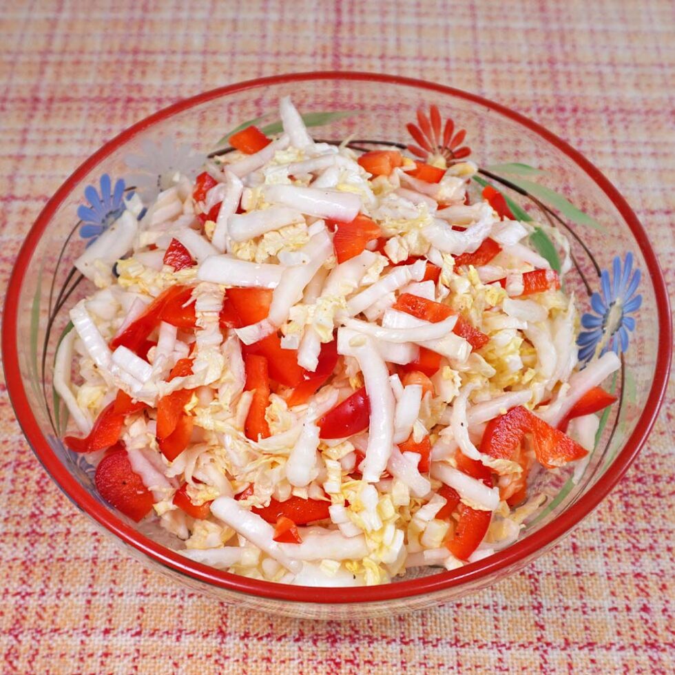 Einfaches Chinakohl Salat Rezept - Kochen mit Moki