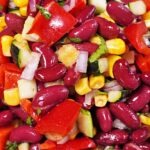 Kidneybohnen Salat Rezept einfach - schneller Grillsalat