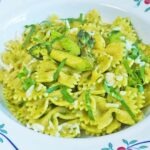Bärlauch Pasta mit grünem Spargel