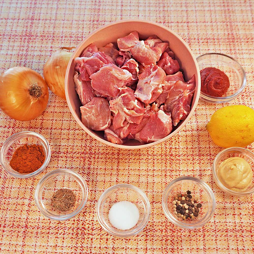Zutaten Paprikagulasch Rezept Zutaten für Paprikagulasch