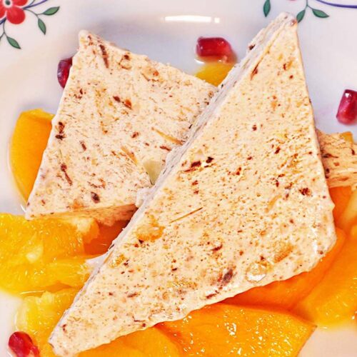 Lebkuchenparfait mit Orangen