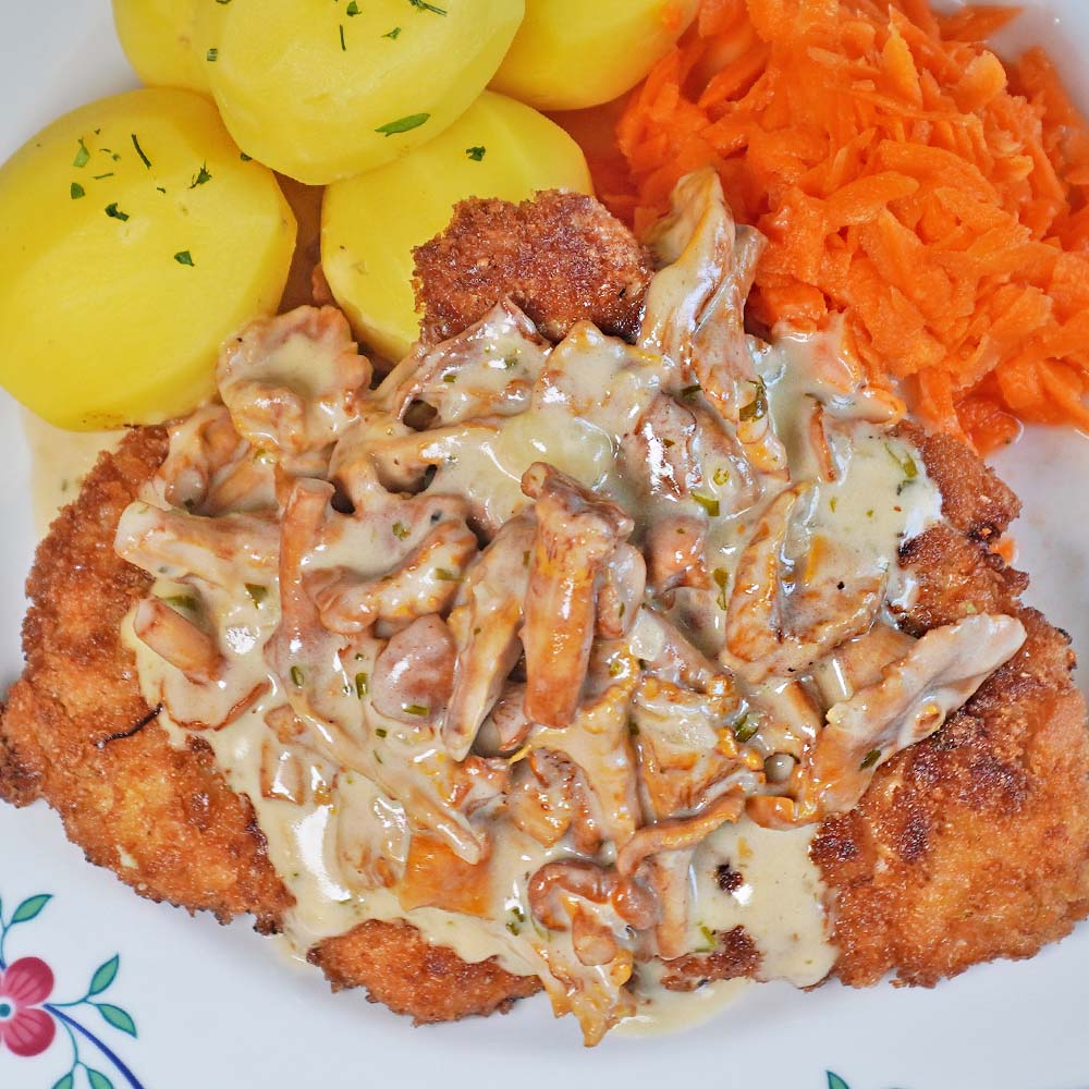 Rahmpfifferlinge Rezept – Pfifferlinge richtig putzen und braten