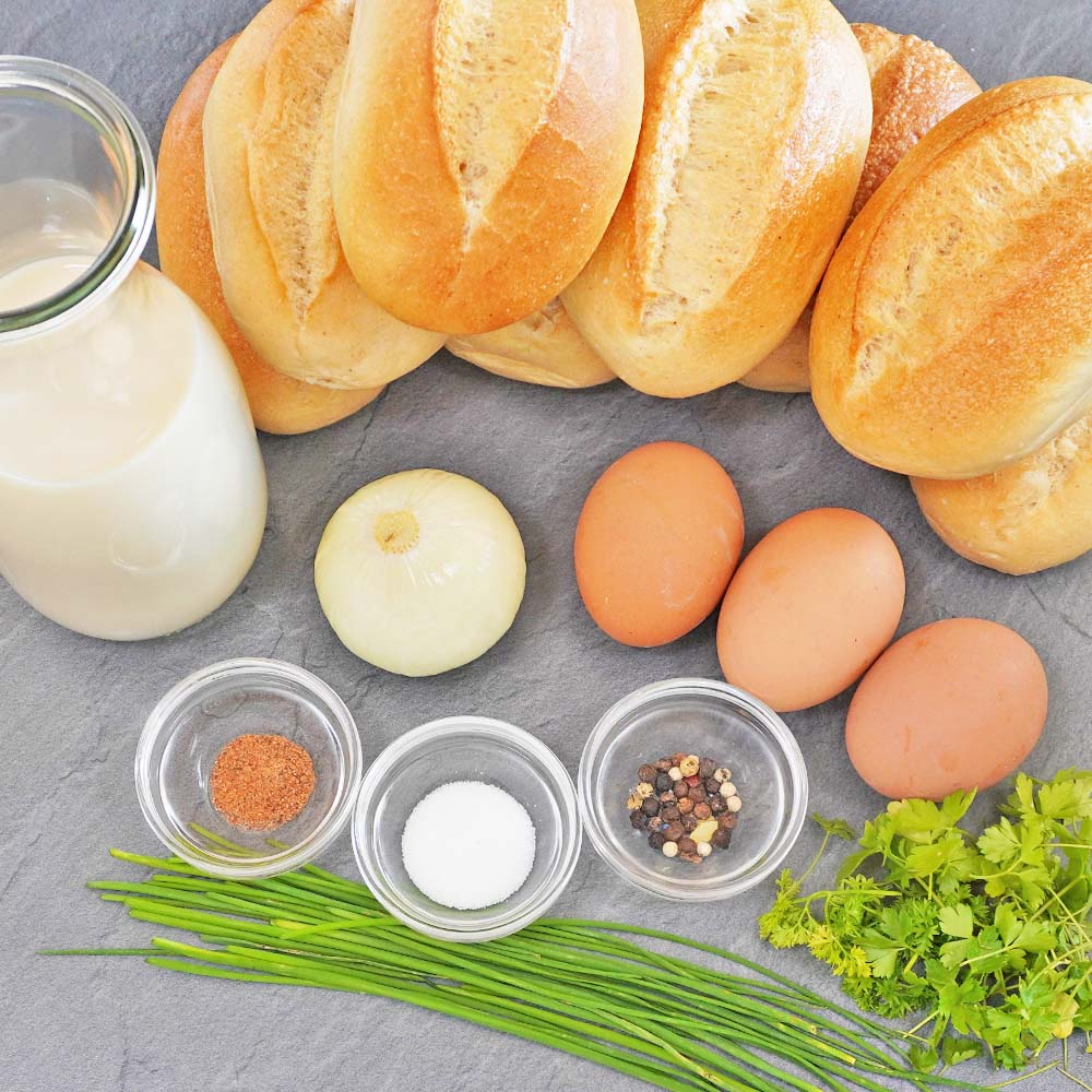 Zutaten für Serviettenknödel