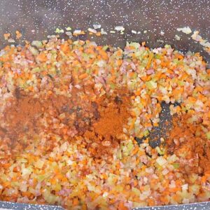 Gemüse anbraten mit Paprika