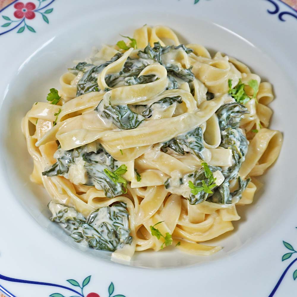 Rahmspinat Nudeln Rezept Nudeln mit Rahmspinat