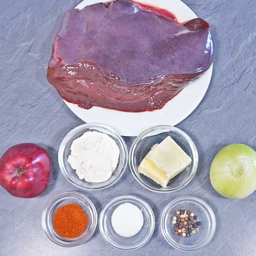 Rinderleber Zutaten Zutaten für Rinderleber