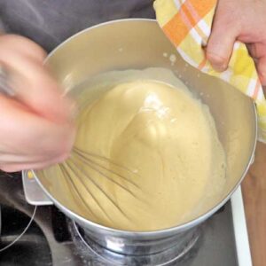 Eimasse warmschlagen