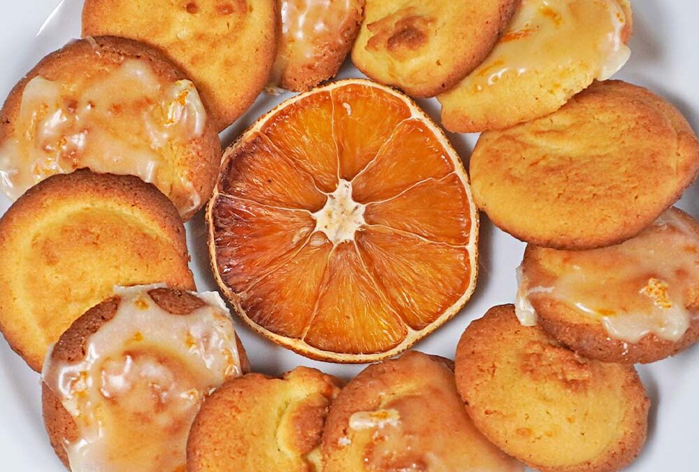Orangen-Marzipan-Biskuit-Plätzchen – einfache Kekse für Weihnachten