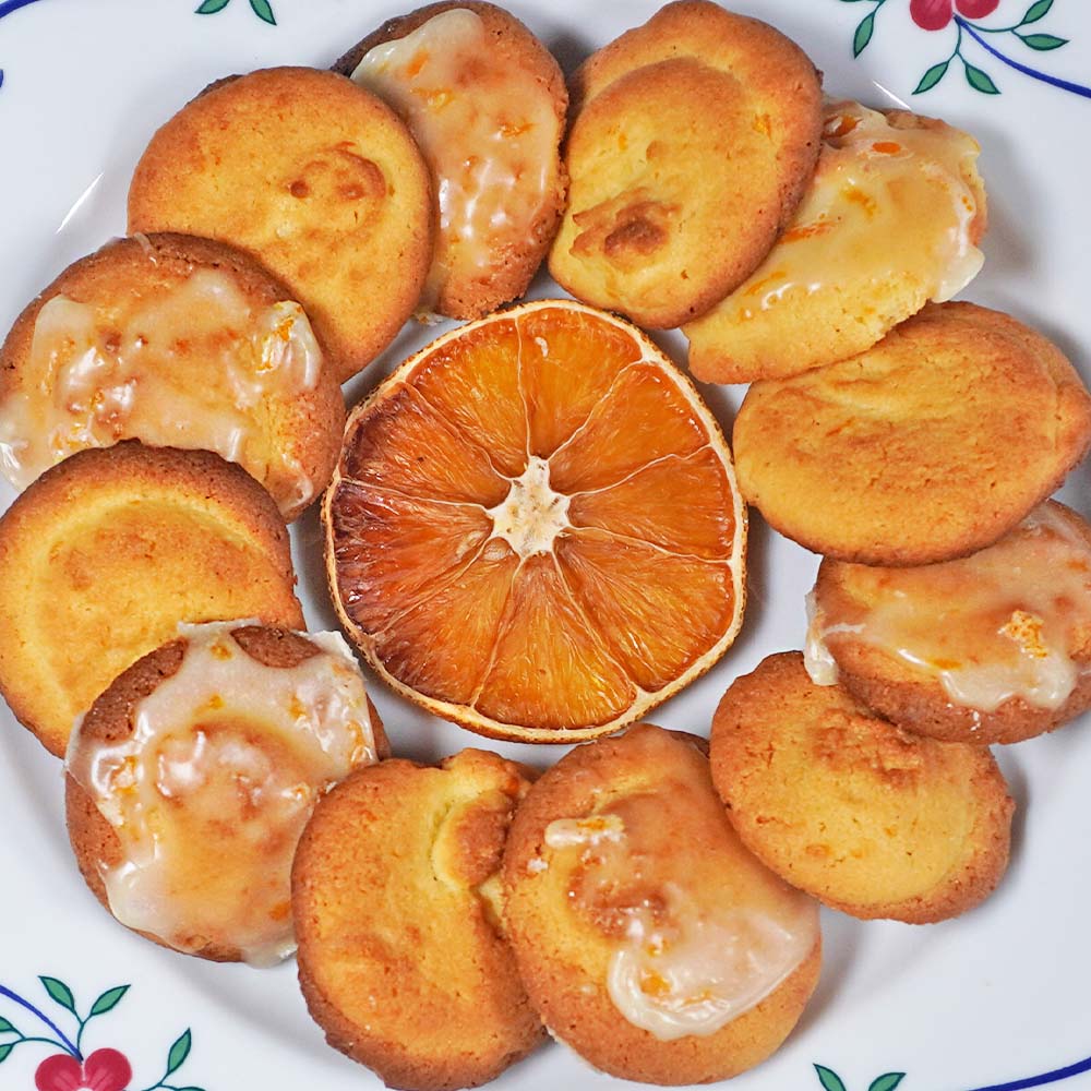 Orangen-Marzipan-Biskuit-Plätzchen – einfache Kekse für Weihnachten