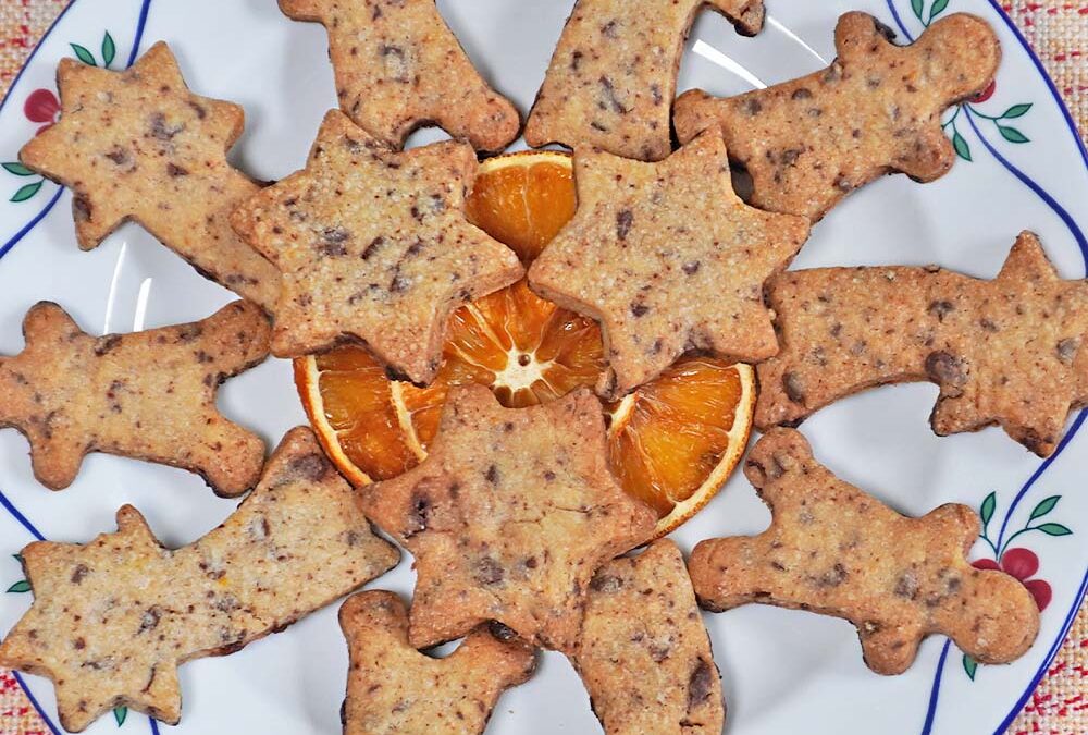 Orangen-Schoko-Plätzchen – einfache Kekse für Weihnachten