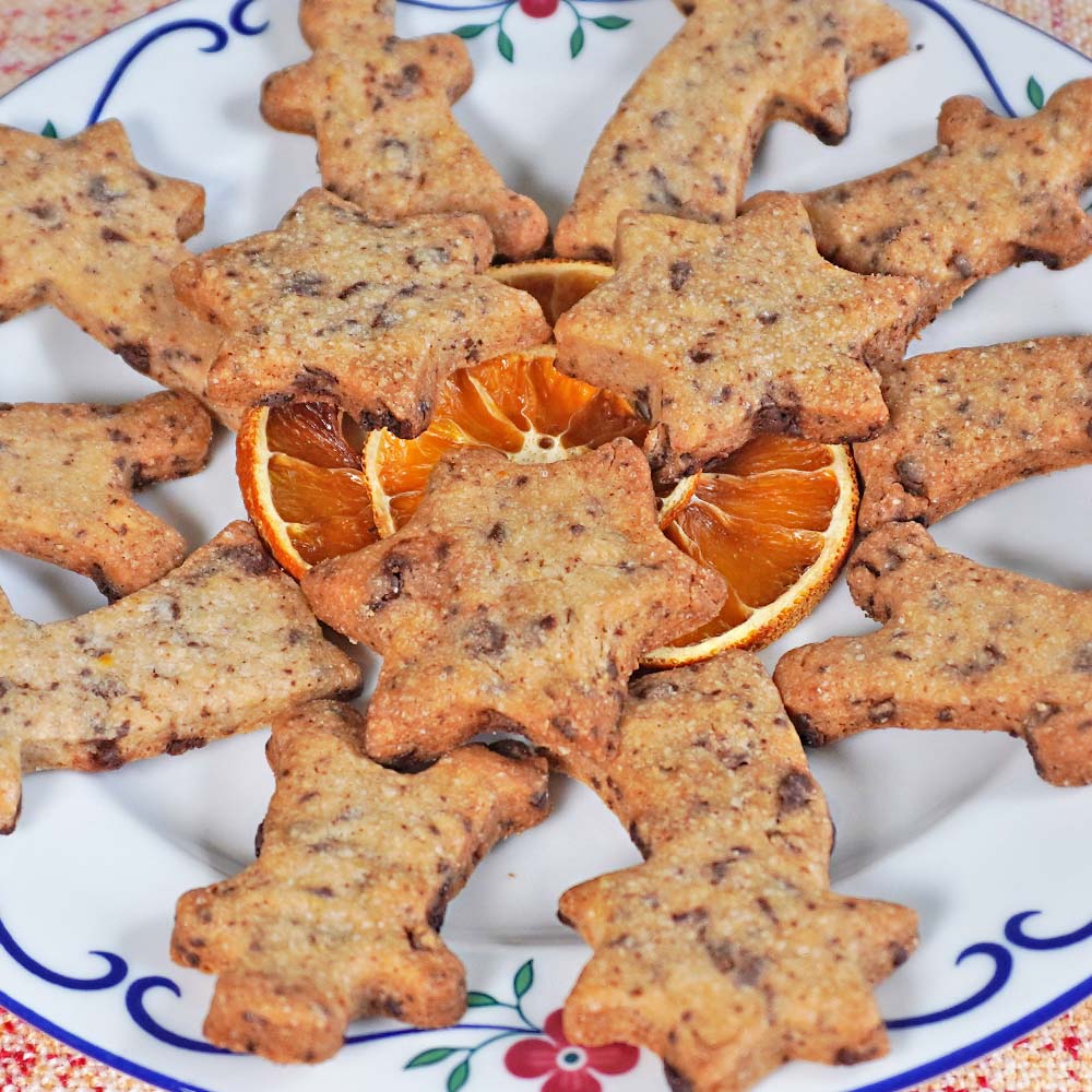 Orangen-Schoko-Plätzchen für Weihnachten