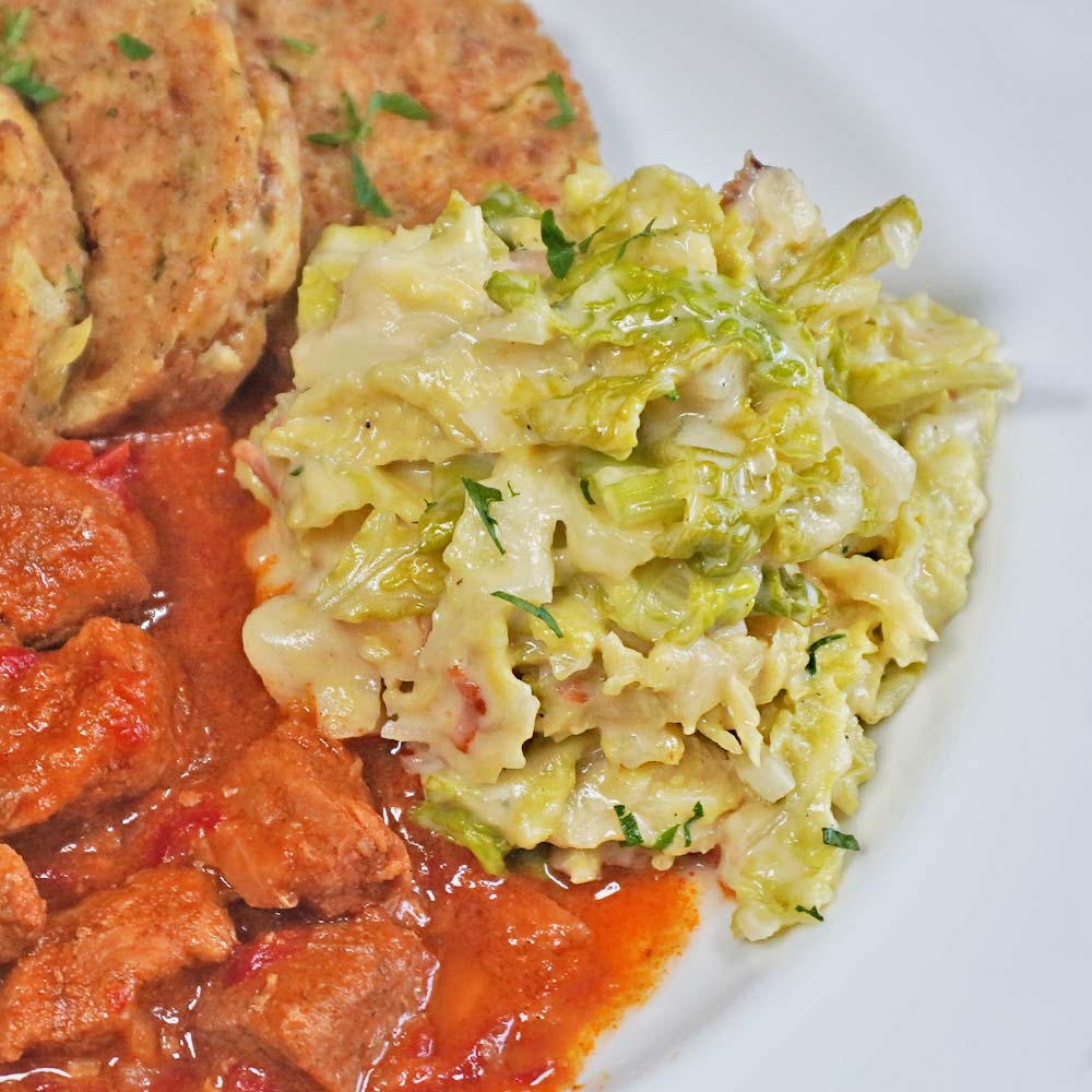 Rahmwirsing als Beilage