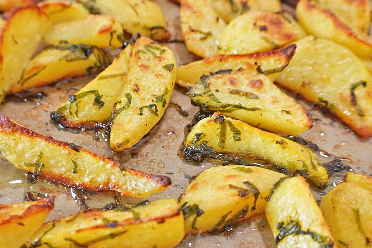 knusprige Bärlauch-Kartoffeln