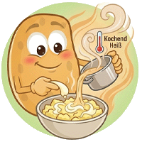 Milch kochend heiß verwenden