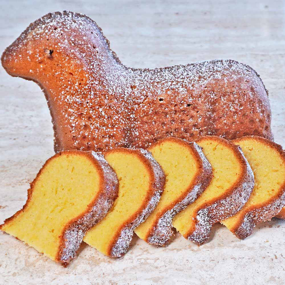 Osterlamm selbst gebacken mit Eierlikör