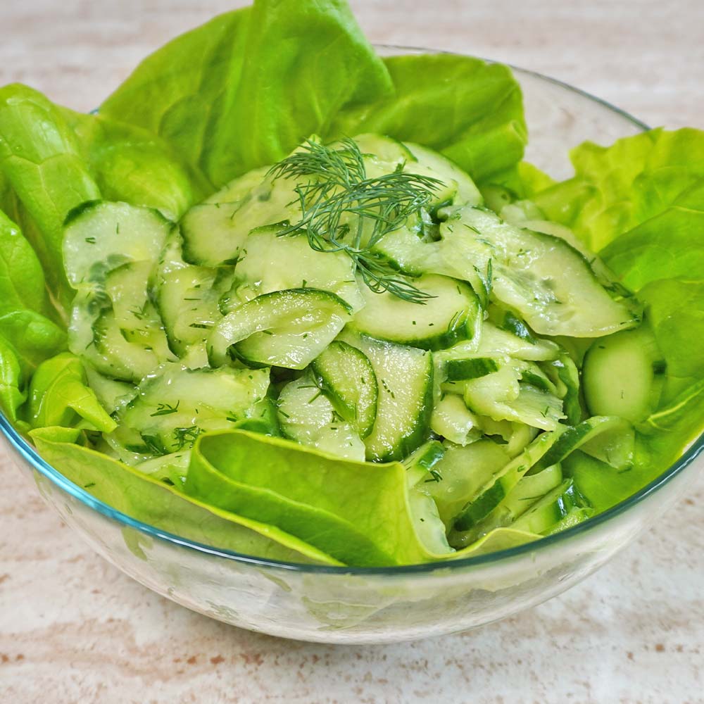 Schneller Gurkensalat mit Dill – wie früher bei Oma