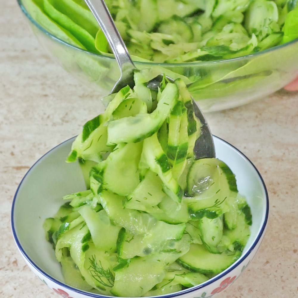 Gurkensalat als Beilagensalat