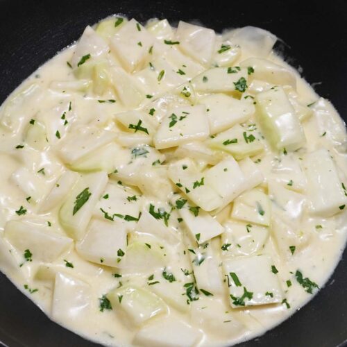 Rahmkohlrabi einfach und schnell