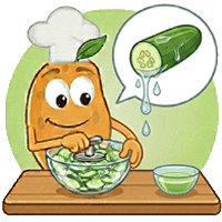 Salat nicht wässrig