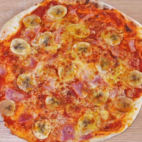 Bananen-Curry-Pizza