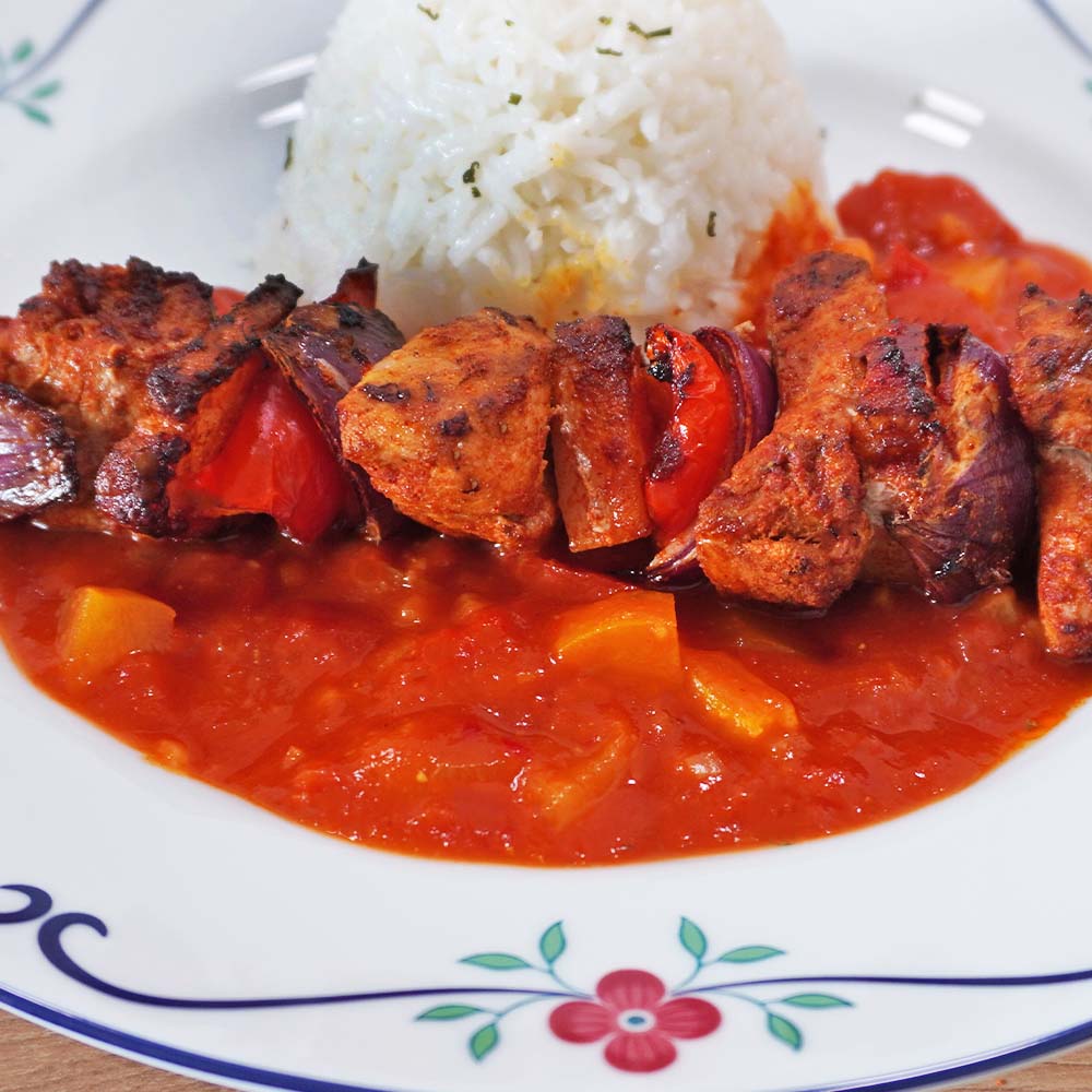 Schaschliksoße selber machen Schaschlik mit Soße