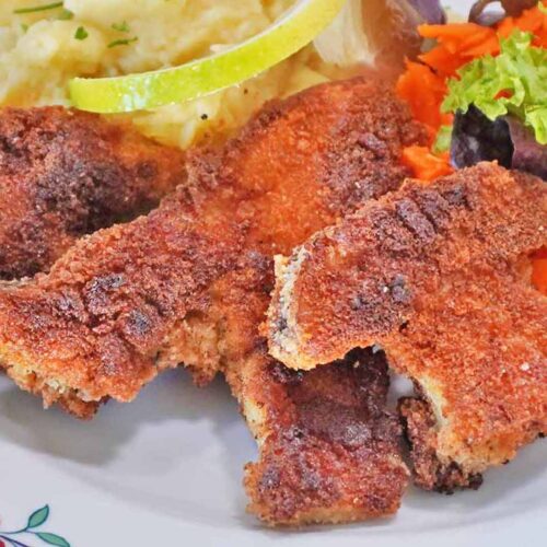 Steinpilz-Schnitzel knusprig